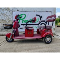 Triciclu Electric Pemotto V3, 3000W, Capacitate 3 Persoane / 350kg