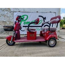 Triciclu Electric Pemotto V3, 3000W, Capacitate 3 Persoane / 350kg