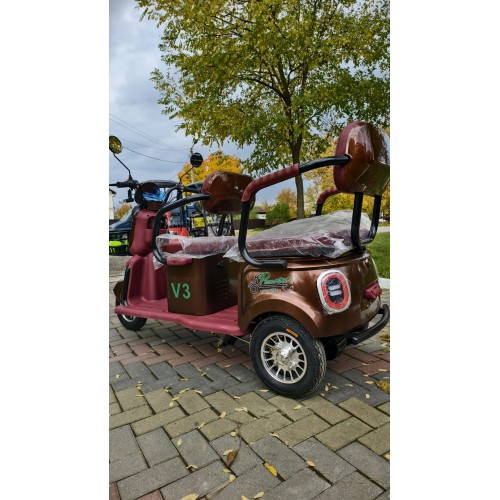 Triciclu Electric Pemotto V3, 3000W, Capacitate 3 Persoane / 350kg Triciclu Electric Pemotto V3, 3000W, Capacitate 3 Persoane / 350kg