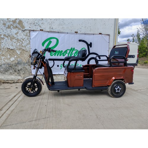 Электрический трицикл Pemotto T6, 3000W, Большой кузов 90x80 см, Грузоподъемность 450 кг