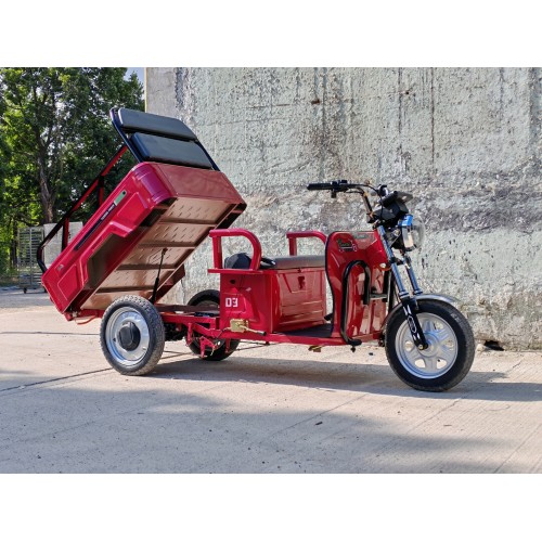 Pemotto D3 — электрический трицикл 60В 32Ач, мотор 1200Вт, максимальная мощность 3000Вт, запас хода около 45 км и грузоподъемность до 450 кг.